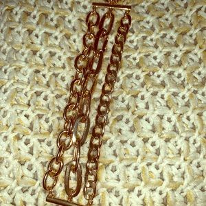 NWOT multi gold chain bracelet NY&Company